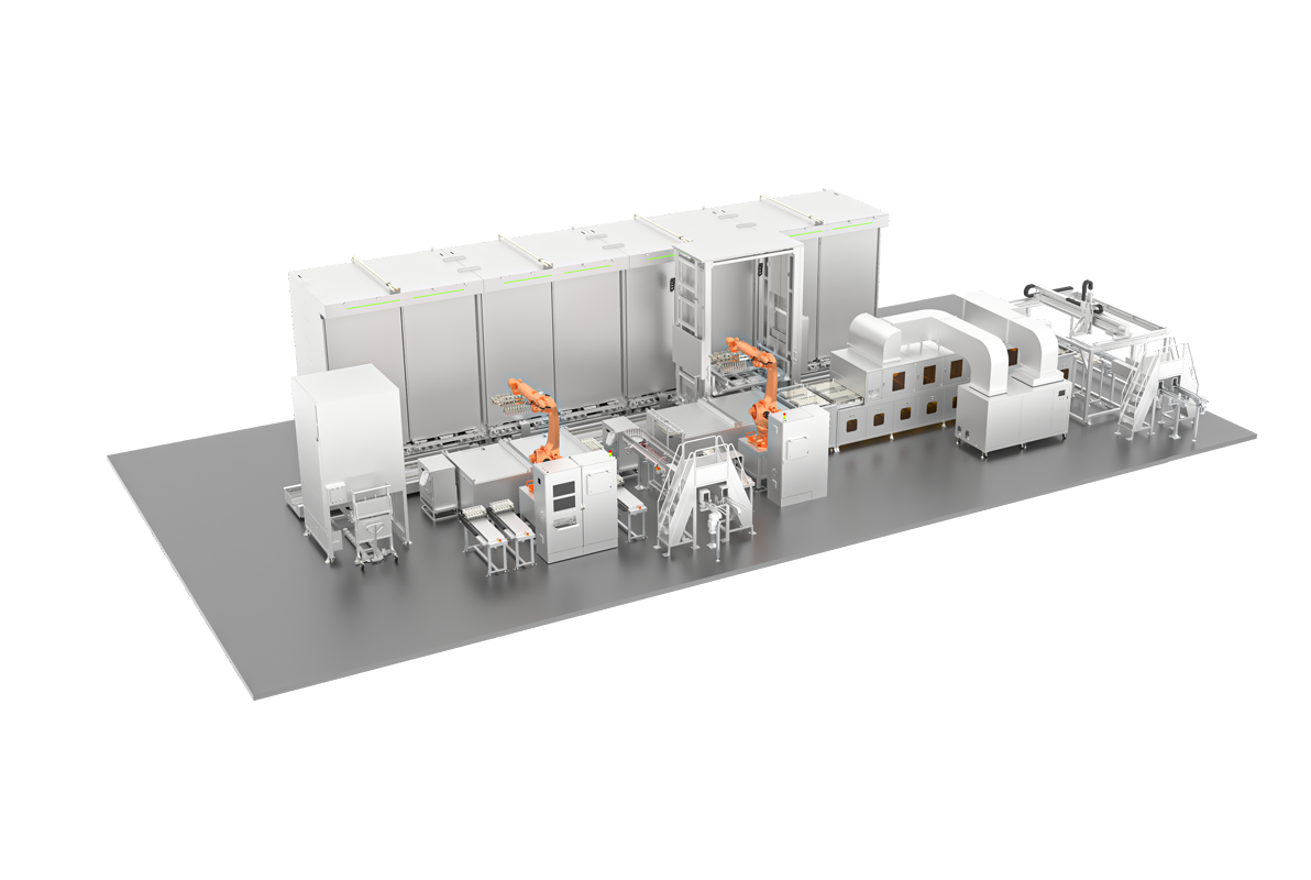 全自動圓柱電池真空干燥線
